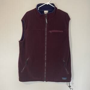 LL Bean Fleece Polartec Vest Mens XL Tall Zip Gorpcore 90s Y2K Vintage‎ USA Made